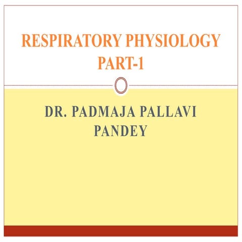 Respiratory physiology h.o.d.