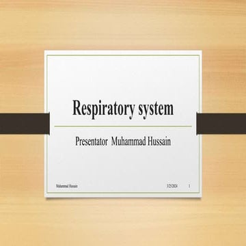 Presentation on Respiratory System .pptx
