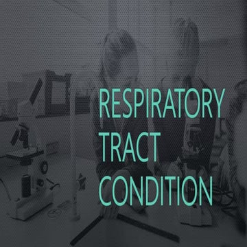 RESPIRATORY TRACT PATHOLOGY