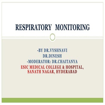 Respiratory monitoring