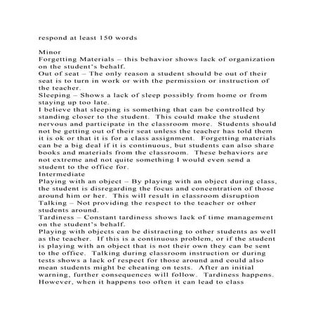 respond at least 150 wordsMinorForgetting Materials – this beh.docx