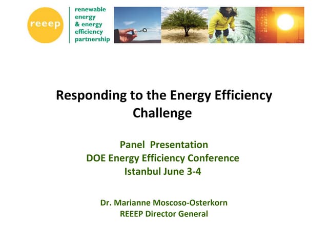 Responding to energy efficiency challenge marianne osterkorn
