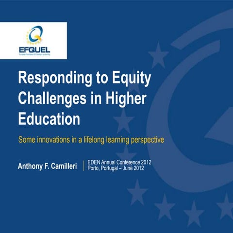 Responding to equity challenges in higher education (EDEN Version)