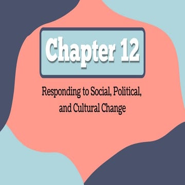 Responding to social, political, and cultural change (1)
