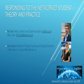 Responding to the networked student   