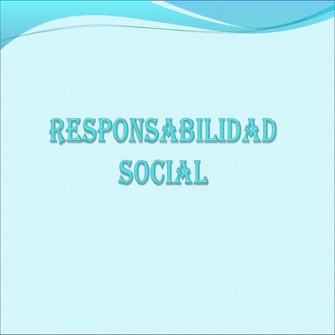 Responsabilidad social