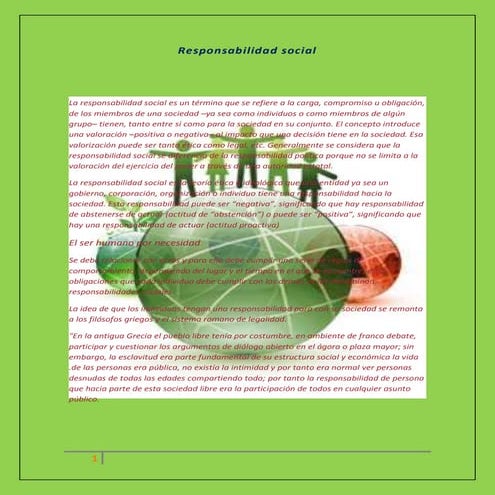 Responsabilidad social 