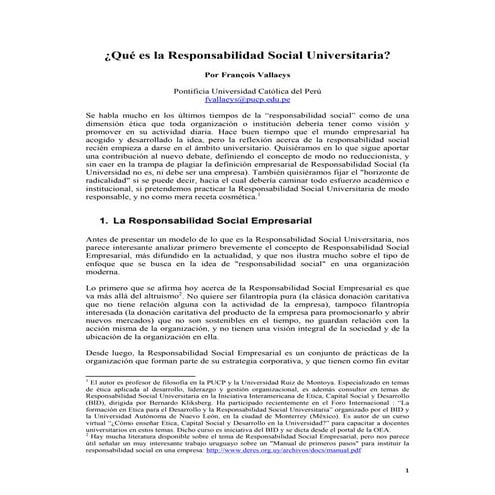 Responsabilidad social universitaria