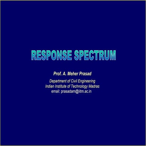 Response Spectrum