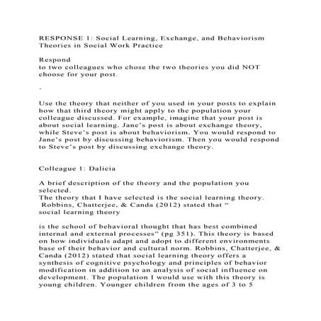 Social learning theory | PPTX