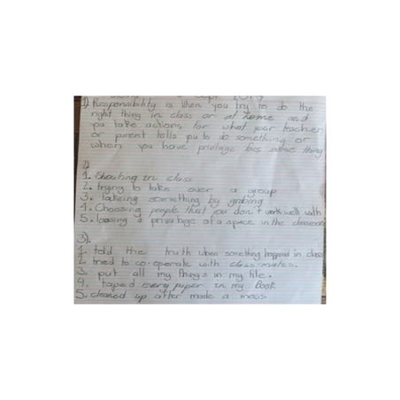 Responsibility Reflection examples