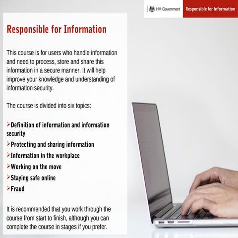 Responsible for information