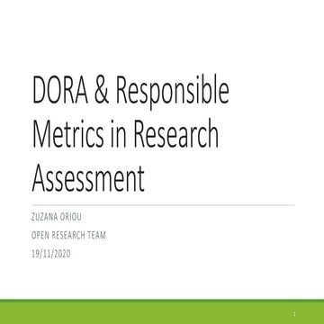 Responsible metrics in research assessment 