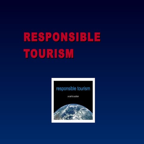 Responsible Tourism by Nicolás and Marcos