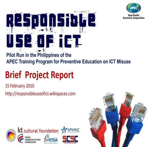 Responsible use of ict   brief project report - feb 2011