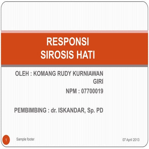 Responsi sirosis hati  rkg