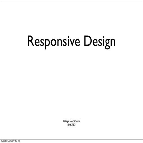 Responsive design | PPT