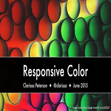 Responsive color- (clarissa peterson)