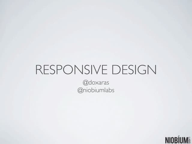 Responsive design