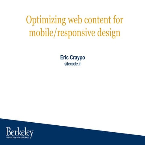 Responsive design | PPT