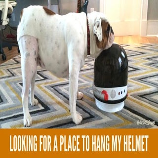 Looking for a place to hang my helmet