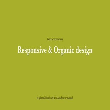 Responsive & Organic Design