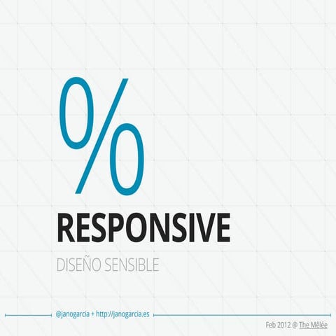 Responsive web design - diseño sensible