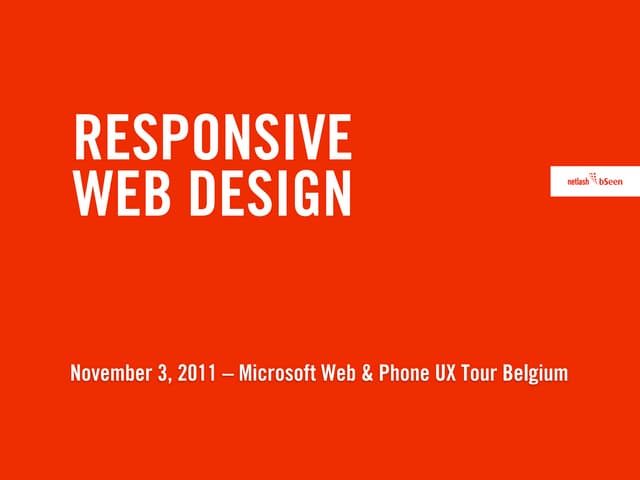 Responsive webdesign