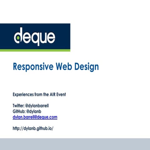 Responsive Web Design and Accessibility: Challenges and Solutions