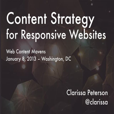 Responsive Content Strategy