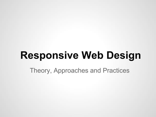 Intro to Responsive Web Design