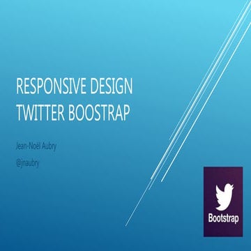 Responsive design - Twitter Bootstrap [FR]