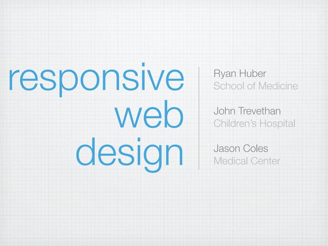 Responsive Design for Digital VU Month 2012