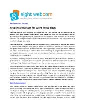 Responsive design for word press blogs