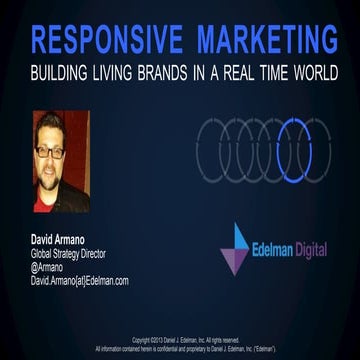 Responsive Marketing in a Real Time World 