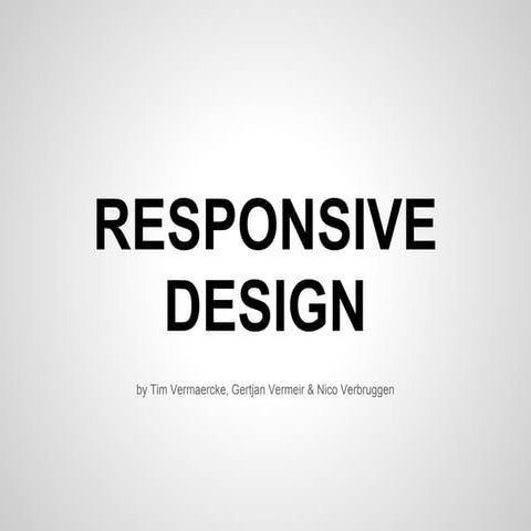 Responsive presentation