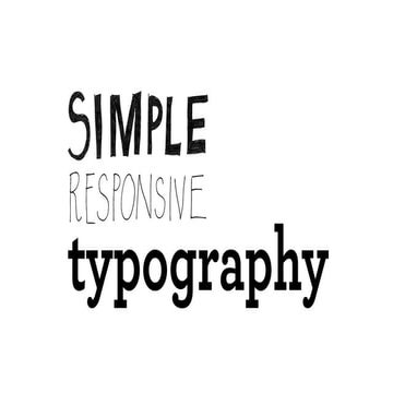 Simple responsive typography