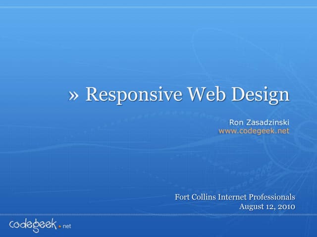 Responsive Web Design
