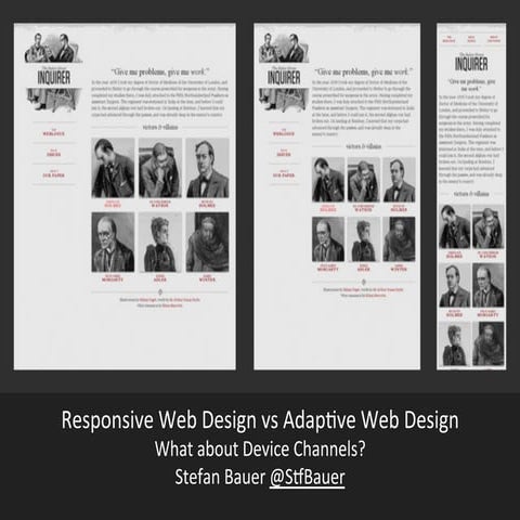 Responsive vs Adaptive Web Design - What about Device Channels?