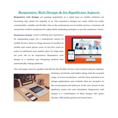 Responsive Web Design & Its Significant Aspects