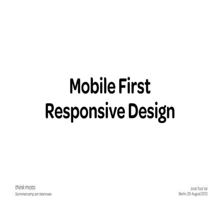 Responsive Web Design