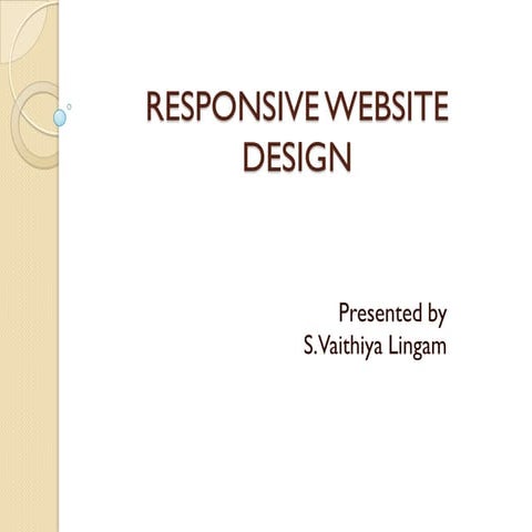 Responsive website design