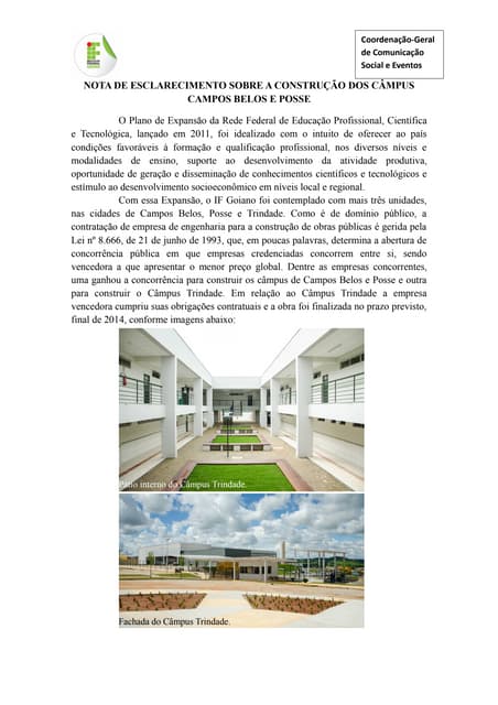 Resposta ao blog  if goiano