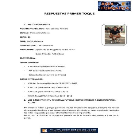 Respuestas primer toque_toni sanchez