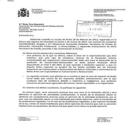 Respuesta subdirección general de aprendizaje a lo largo de la vida
