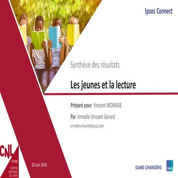 Enquête : Les jeunes et la lecture | PDF