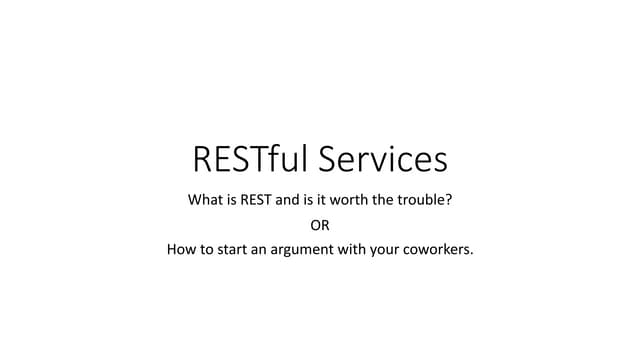 RESTful Services