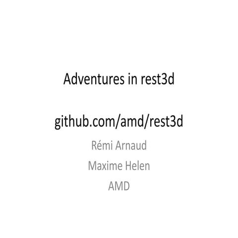 rest3d Web3D 2014