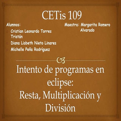 PRACTICA "SUSTRACCIÓN DE DOS NUMEROS"