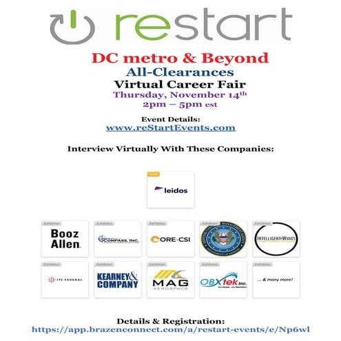 reStartEvents 11:14 DC metro & Beyond Employer Directory.pdf
